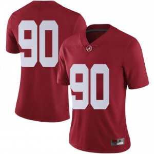 Women's Alabama Crimson Tide #90 Stephon Wynn Jr. Crimson Limited NCAA College Football Jersey 2403BOTM2